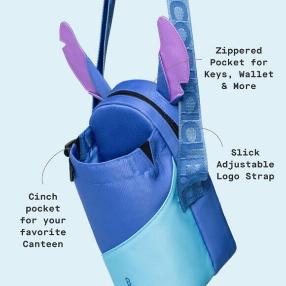 ⚡Corkcicle Stitch Crossbody Tumblers Water Bottle Adjustable Strap Sling Bag - Picture 4 of 8